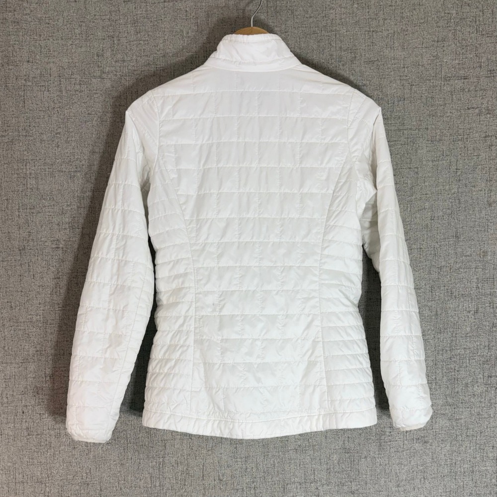 Patagonia Nano Puff Jacket Women XS White Quilted Full Zip Insulated - Picture 2 of 10